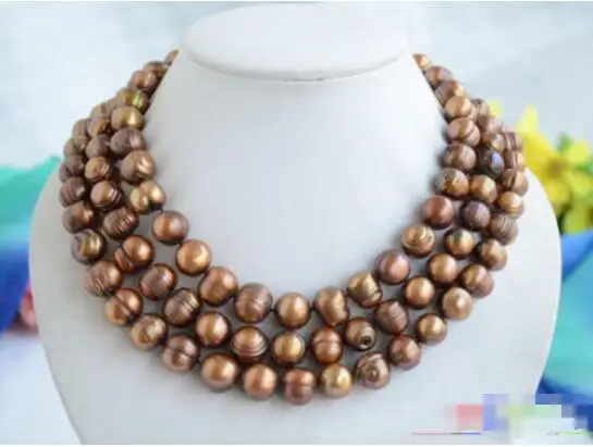 FREE SHIPPING>>>@@ > Hot sale new Style >>>>>3row 14mm almost round coffee screw thread freshwater pearl necklace
FREE SHIPPING>>>@@ > Hot sale new Style >>>>>3row 14mm almost round coffee screw thread freshwater pearl necklace