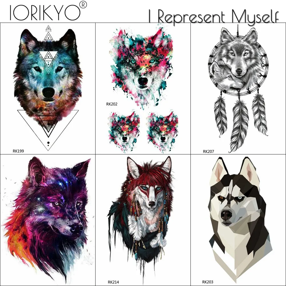 Little Galaxy Wolf Waterproof Tattoo Women Body Arm Temporary Tattoo Men Black Dreamcatcher Fake Beauty Tatoos Supplies Dogs
Little Galaxy Wolf Waterproof Tattoo Women Body Arm Temporary Tattoo Men Black Dreamcatcher Fake Beauty Tatoos Supplies Dogs