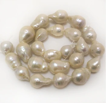 16 inches AA+ 14x18 mm Natural White Big Nucleated Large Baroque Pearls Loose Strand PNS114
16 inches AA+ 14x18 mm Natural White Big Nucleated Large Baroque Pearls Loose Strand PNS114