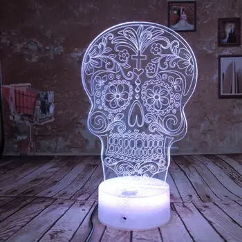 Illusion LED Skull Night light Lamp 3D Night Lamp Gift Home Bedroom Office Party Decor Birthday Halloween Christmas Gift Kid
Illusion LED Skull Night light Lamp 3D Night Lamp Gift Home Bedroom Office Party Decor Birthday Halloween Christmas Gift Kid