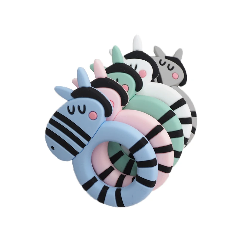 Chenkai 10PCS Silicone Zebra Teethers Baby Cartoon Teether Ring Nursing Pendant For DIY Infant Chewable Teething Necklace Gift
Chenkai 10PCS Silicone Zebra Teethers Baby Cartoon Teether Ring Nursing Pendant For DIY Infant Chewable Teething Necklace Gift