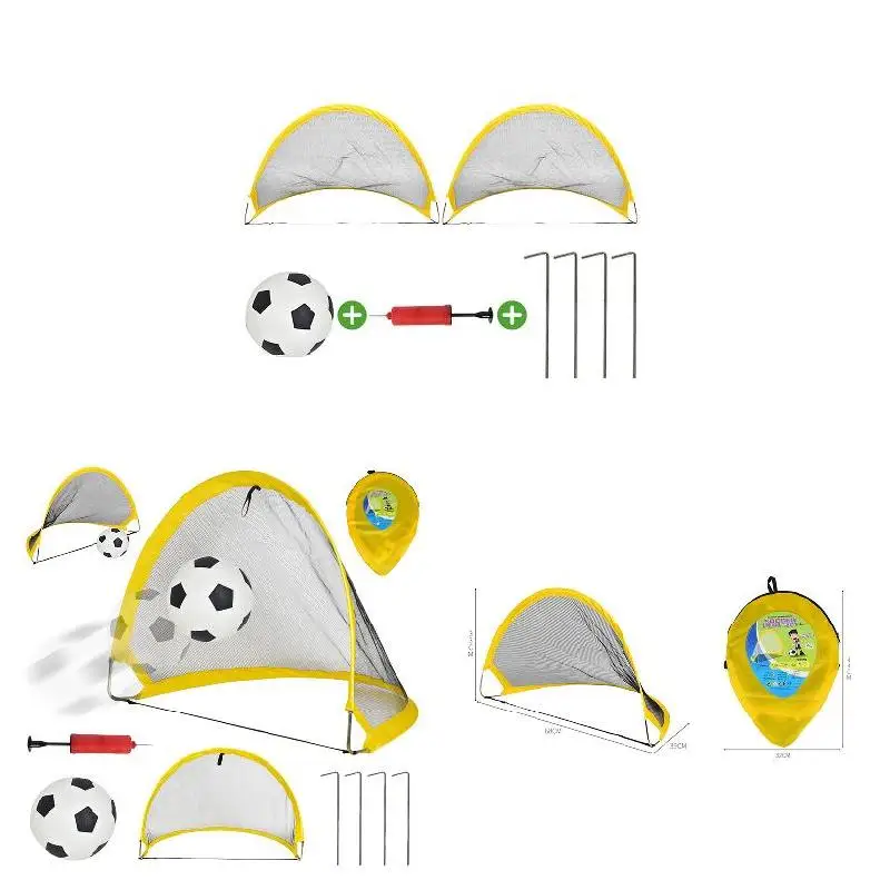 Hot Selling 2Pcs Soccer Football Goal Net Kit Set Foldable Training Goal Net Tent Kids Indoor Outdoor Play Toys
Hot Selling 2Pcs Soccer Football Goal Net Kit Set Foldable Training Goal Net Tent Kids Indoor Outdoor Play Toys
