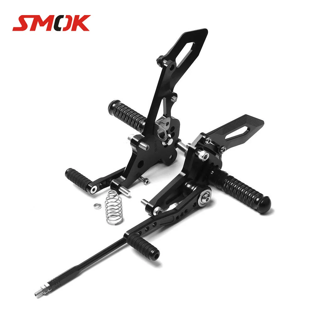 SMOK Motorcycle CNC Aluminum Alloy Adjustable Rider Rear Sets Rearset Footrest Foot Rest Pegs For Kawasaki Z125 Pro 2016 2017
SMOK Motorcycle CNC Aluminum Alloy Adjustable Rider Rear Sets Rearset Footrest Foot Rest Pegs For Kawasaki Z125 Pro 2016 2017