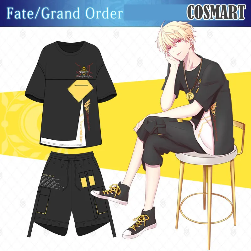 Anime Fate/Grand Order FGO Gilgamesh Cosplay Costume T-shirt Pants Summer Top Daily Wear Unisex NEW 2019 FreeShip
Anime Fate/Grand Order FGO Gilgamesh Cosplay Costume T-shirt Pants Summer Top Daily Wear Unisex NEW 2019 FreeShip