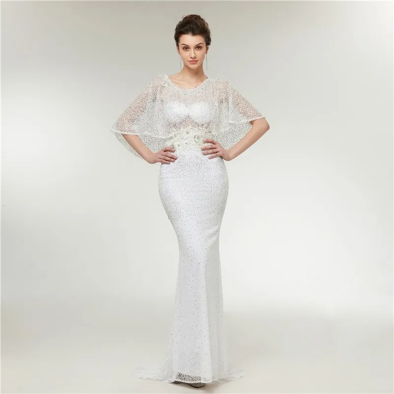 Luxury White Long Beaded Mermaid Evening Dress Formal Party Gowns Sleeveless Prom Party Formal Dresses Vestidos De Festa
Luxury White Long Beaded Mermaid Evening Dress Formal Party Gowns Sleeveless Prom Party Formal Dresses Vestidos De Festa