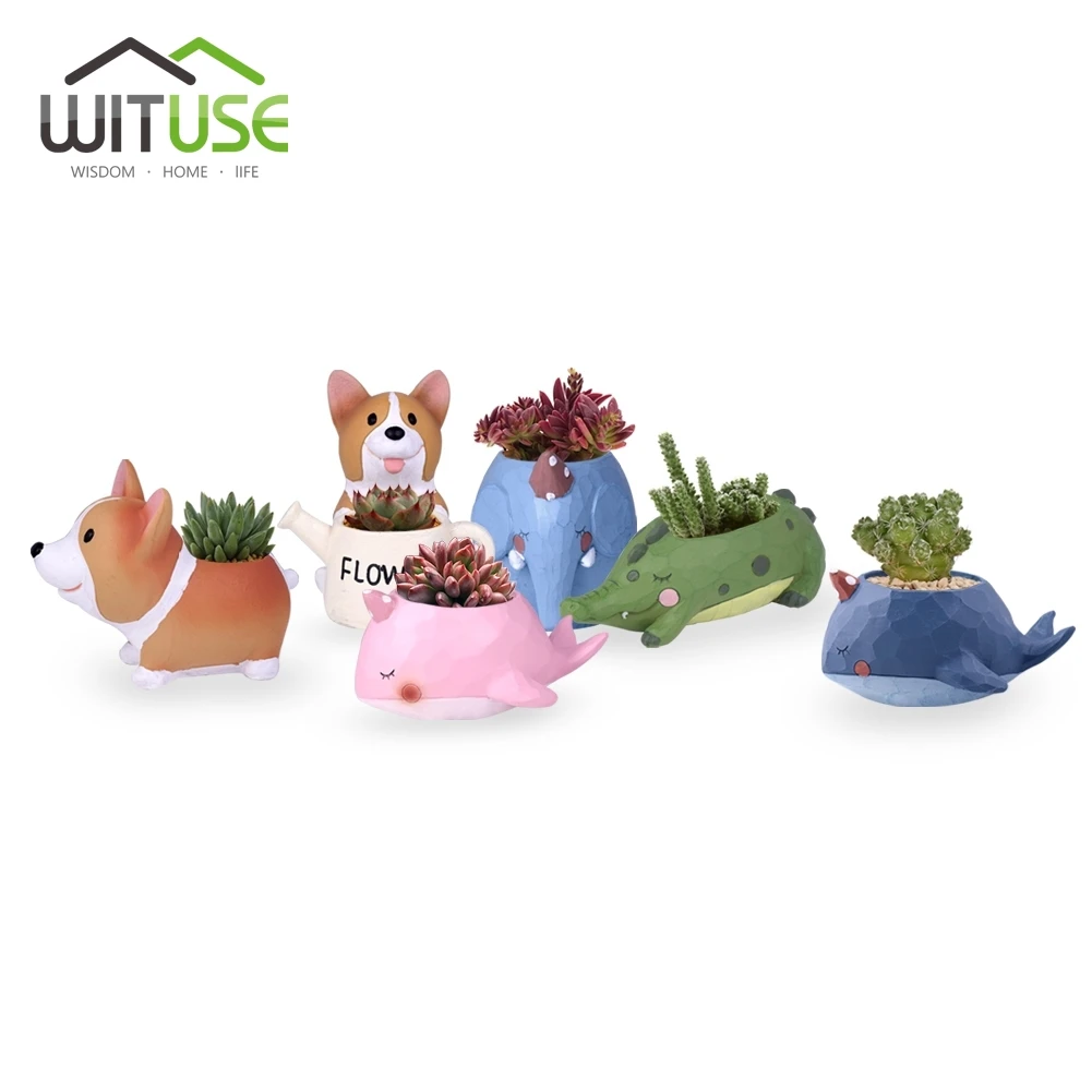 WIUSE Small Flower Pots Animals Cute Potted Flower Succulent Plant Pot Decorative Resin Desktop Planter Bonsai Pot Home Decors
WIUSE Small Flower Pots Animals Cute Potted Flower Succulent Plant Pot Decorative Resin Desktop Planter Bonsai Pot Home Decors