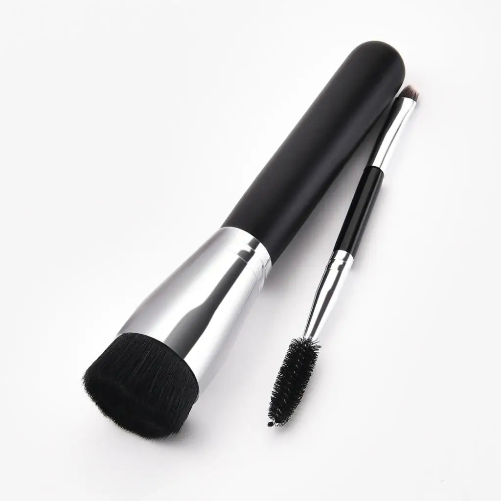 GUJHUI Makeup Brush Flat Foundation Cosmetic Brushes Face eyeshadow soft Makeup Brush loose Powder Blush Foundation Tool 2pc/set
GUJHUI Makeup Brush Flat Foundation Cosmetic Brushes Face eyeshadow soft Makeup Brush loose Powder Blush Foundation Tool 2pc/set