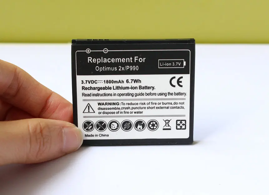 

1800mAh FL-53HN Replacement Li-ion Battery For LG Optimus 2X / 3D SU660 P920 P993 P990 P999 Thrill 4G G2x C729 SU760 SU660S P925