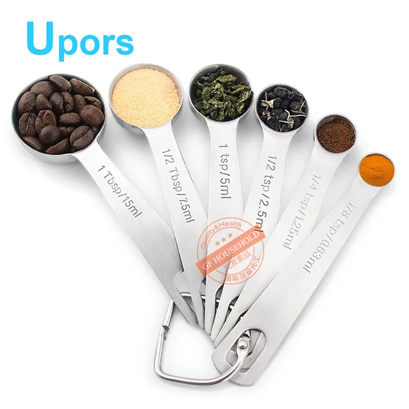 6pcs/set Cooking Spoon Round Stainless Steel Measuring Spoons Flavored Seasoning Spoon Baking Scale Measurement Measuring Tools
6pcs/set Cooking Spoon Round Stainless Steel Measuring Spoons Flavored Seasoning Spoon Baking Scale Measurement Measuring Tools