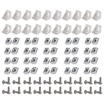 Hot Sale 2020 Series Aluminum Profile Connector Set 20pcs Corner Bracket 40pcs M5 x 10mm T-slot Nuts 40pcs M5x10mm Hex Socke
Hot Sale 2020 Series Aluminum Profile Connector Set 20pcs Corner Bracket 40pcs M5 x 10mm T-slot Nuts 40pcs M5x10mm Hex Socke