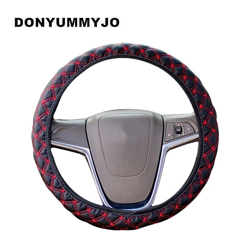 DONYUMMYJO HOT SALE PU Leather Steering Wheel Cover New Korean Plaid For Auto Car With 4 Colors For Choice Four Seasons General
DONYUMMYJO HOT SALE PU Leather Steering Wheel Cover New Korean Plaid For Auto Car With 4 Colors For Choice Four Seasons General