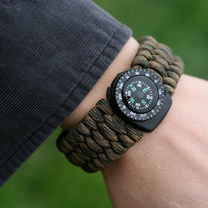 Outdoor Adventure Clipped Compass Umbrella Bracelet Living Watch Reflective Brace Bone
Outdoor Adventure Clipped Compass Umbrella Bracelet Living Watch Reflective Brace Bone
