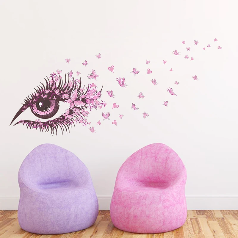Fairy Girl Eye Decorative Wall Stickers Home Flower Butterfly Wall Decoration Bedroom Living Room PV
Fairy Girl Eye Decorative Wall Stickers Home Flower Butterfly Wall Decoration Bedroom Living Room PV