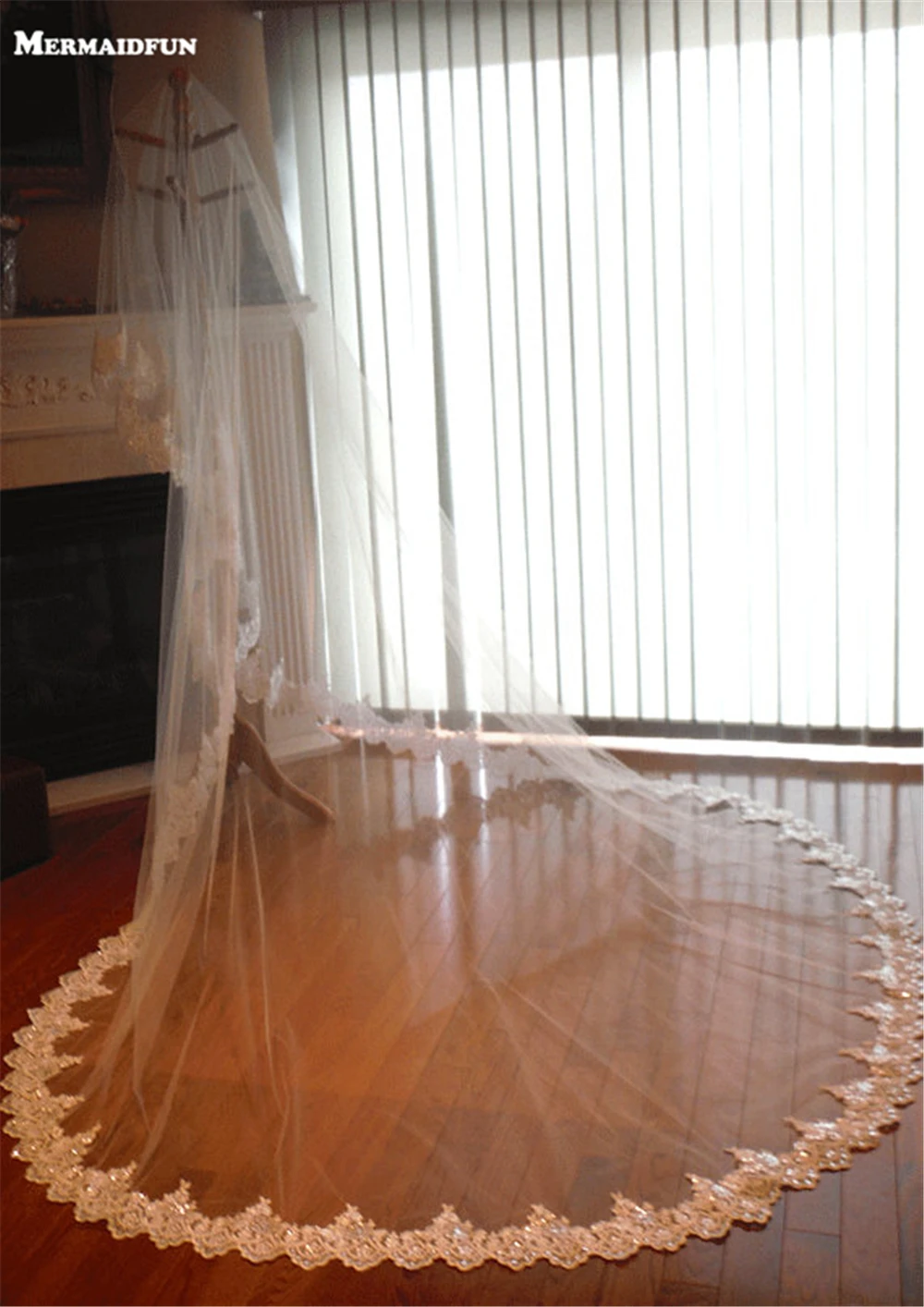 One Layer Full Edge With Lace 3 Meters Wedding Veil Without Comb Velos De Novia 2019 Bridal Veil
One Layer Full Edge With Lace 3 Meters Wedding Veil Without Comb Velos De Novia 2019 Bridal Veil