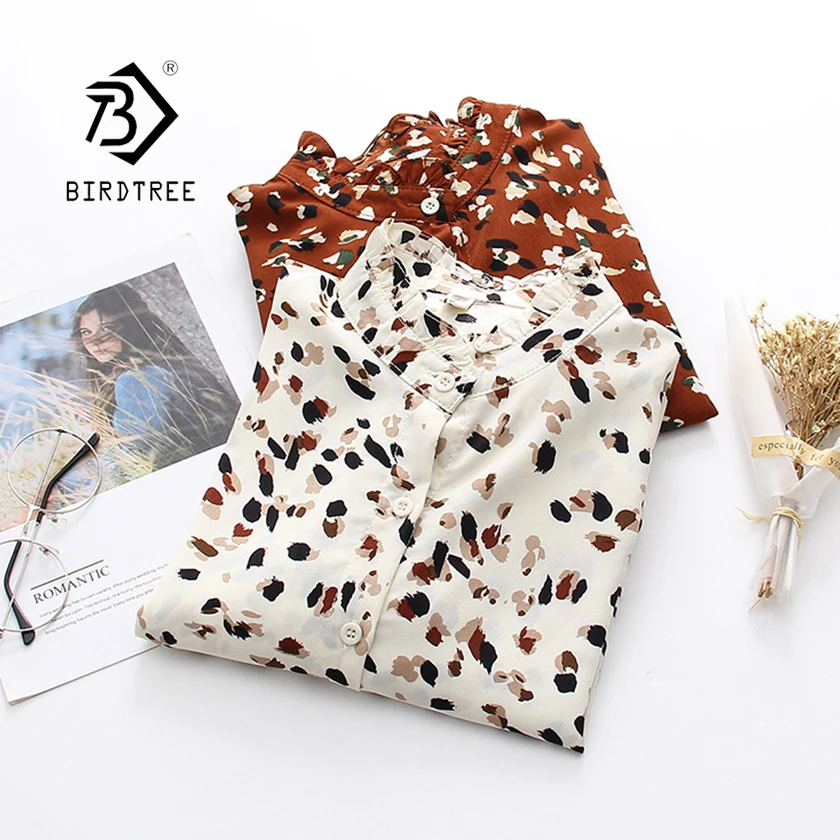 2019 Spring Floral Printed Shirt Office Lady Wear Button Up Stand Collar Lantern Sleeve Sweet Feminina Loose Blouse New T92503F
2019 Spring Floral Printed Shirt Office Lady Wear Button Up Stand Collar Lantern Sleeve Sweet Feminina Loose Blouse New T92503F
