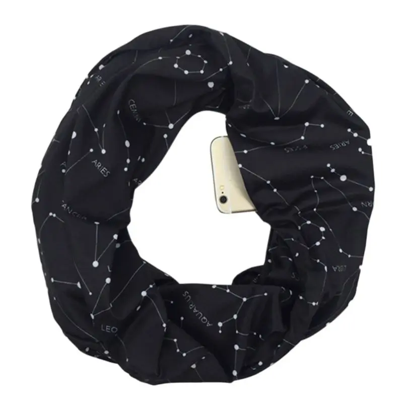 Womens Double Layer Secret Hidden Zipper Pocket Infinity Loop Scarf Constellation Sign Line Letters Solid Color Winter Ring Blan
Womens Double Layer Secret Hidden Zipper Pocket Infinity Loop Scarf Constellation Sign Line Letters Solid Color Winter Ring Blan