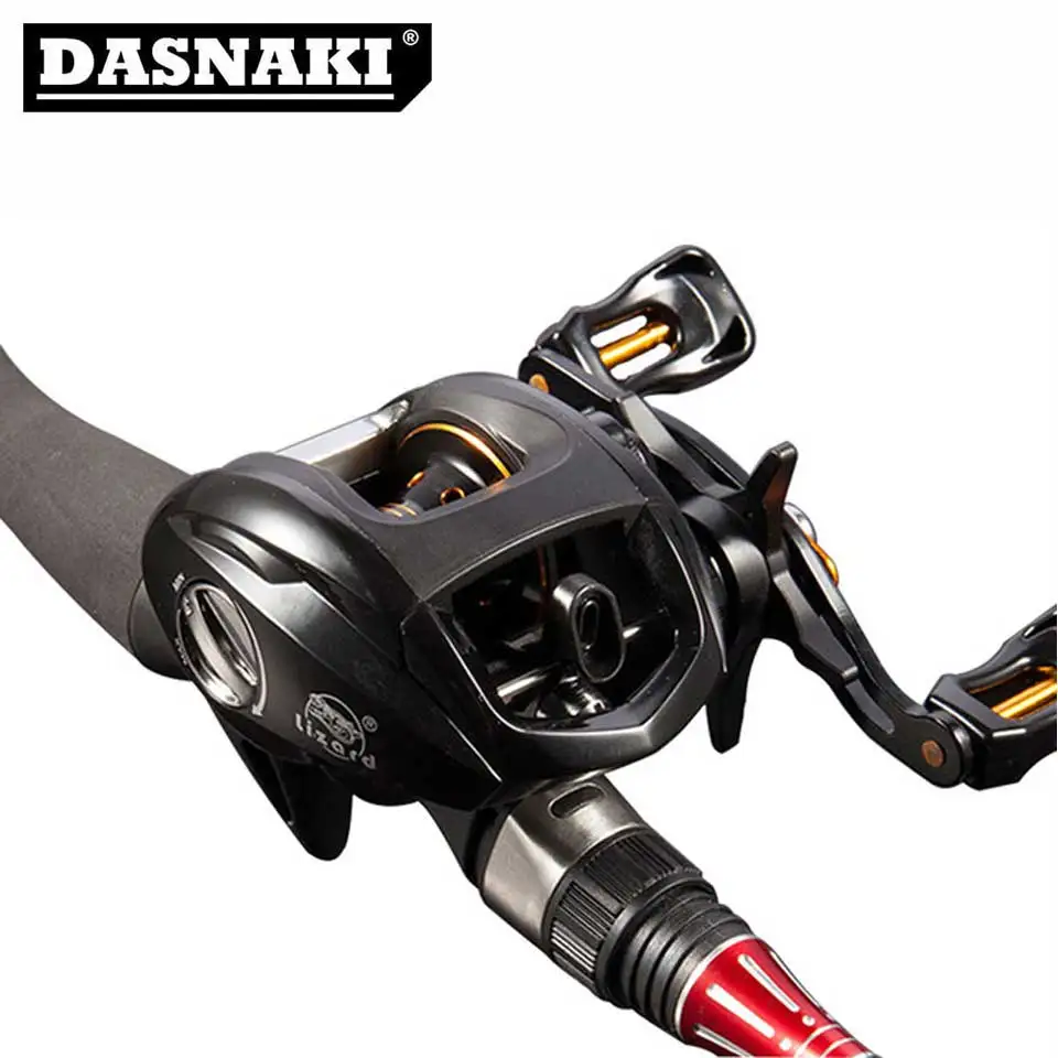 DASNAKI baitcasting jigging fishing reel casting reel 6.3:1 Ratio Rubber non-slip handle carretilha de pesca fishing reels
DASNAKI baitcasting jigging fishing reel casting reel 6.3:1 Ratio Rubber non-slip handle carretilha de pesca fishing reels
