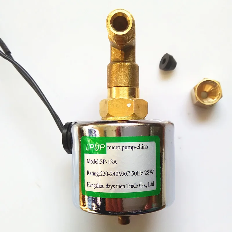 sp-13a coffee machine high temperature electromagnetic pump voltage 220-240VAC-50Hz power 28W
sp-13a coffee machine high temperature electromagnetic pump voltage 220-240VAC-50Hz power 28W