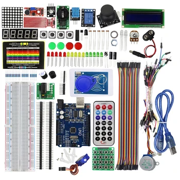 

RFID Starter Kit for arduino UNO R3 Upgraded version Stepper motor Learning Suite With retail box