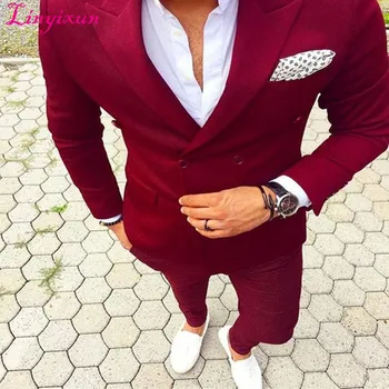 Linyixun Peaked Lapel Double Breasted Suit Terno Masculino (Jacket+Pant)Costume Homme Plus Size Men Suits Fashion Latest Coat
Linyixun Peaked Lapel Double Breasted Suit Terno Masculino (Jacket+Pant)Costume Homme Plus Size Men Suits Fashion Latest Coat