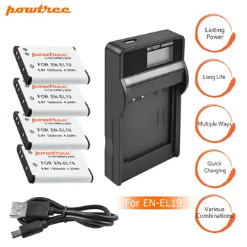4X ENEL19 EN-EL19 EN EL19 Battery+LCD Charger for Nikon Coolpix S32 S33 S100 S2500 S2750 S3100 S3200 S3300 S3400 S3500 S4100 L10
4X ENEL19 EN-EL19 EN EL19 Battery+LCD Charger for Nikon Coolpix S32 S33 S100 S2500 S2750 S3100 S3200 S3300 S3400 S3500 S4100 L10
