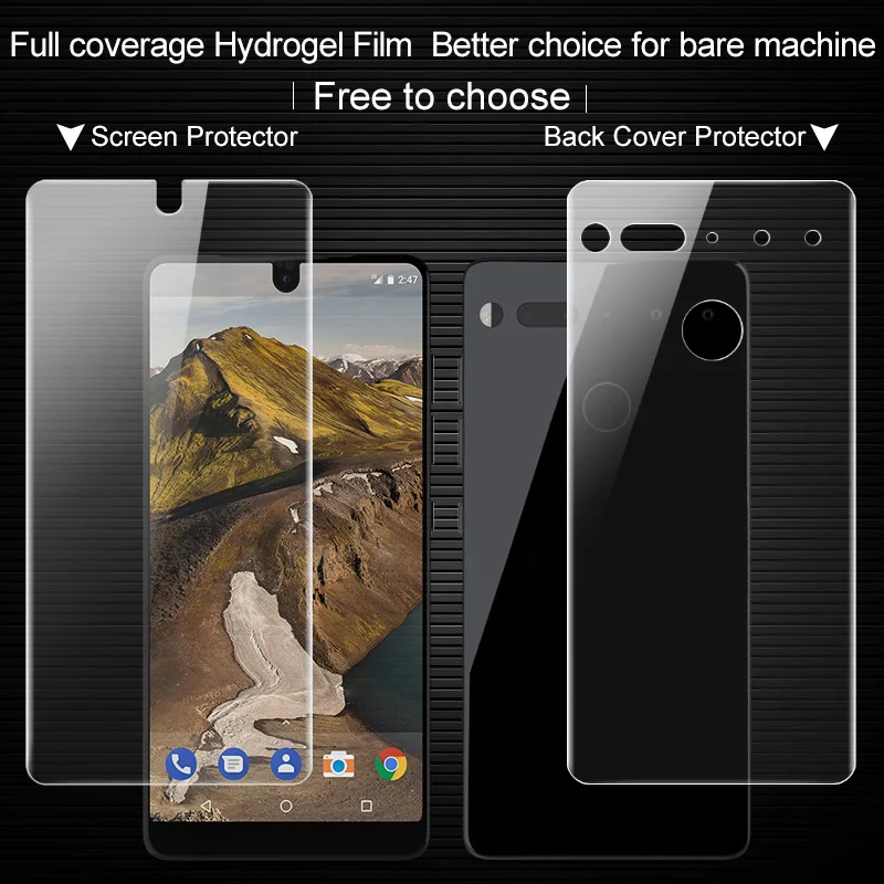 Essential Phone PH-1 Back Film iMAK Hydrogel II Curved Coverage Soft Protective Film For Essential PH-1 Screen Protector Film
Essential Phone PH-1 Back Film iMAK Hydrogel II Curved Coverage Soft Protective Film For Essential PH-1 Screen Protector Film