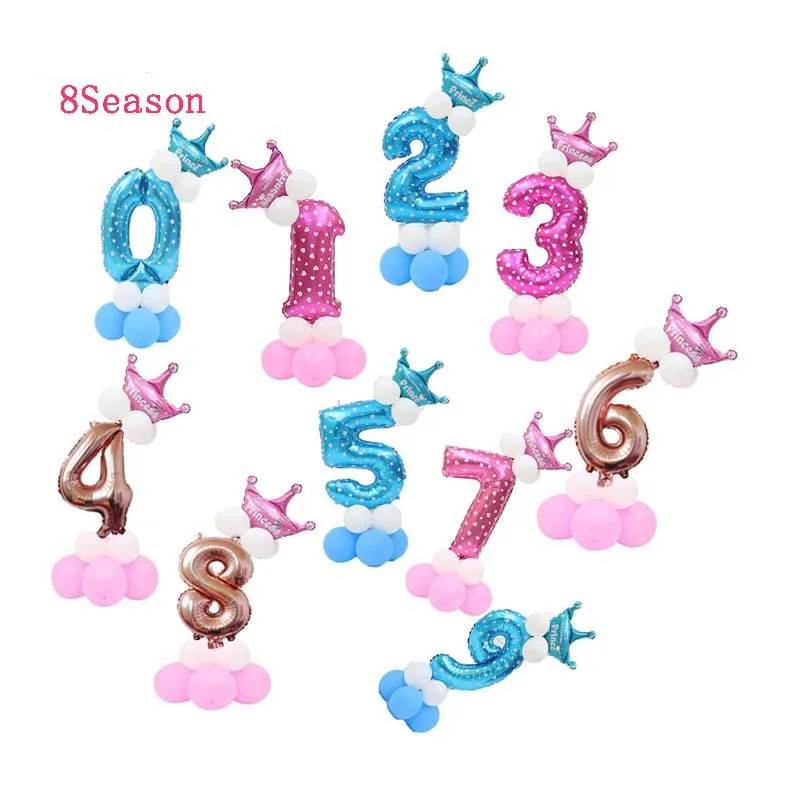 8 Season 32inch Rose Gold Blue Pink Number Foil Balloons Digit air Ballon Birthday Party decorations Kids Baby Shower Globos
8 Season 32inch Rose Gold Blue Pink Number Foil Balloons Digit air Ballon Birthday Party decorations Kids Baby Shower Globos