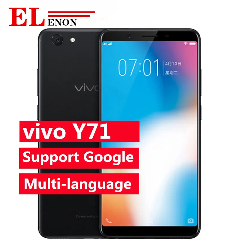 VIVO Y71 4G LTE Смартфон Android 8 1 MSM8917 четырехъядерный 3G ram 32G rom 5 99 &quot13 MP Face Wake AI Selfie