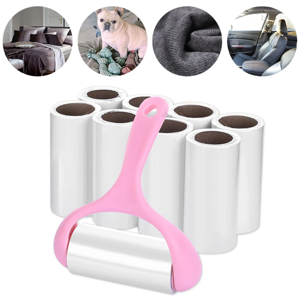 9 Rolls + 1 Handle Sticky Roller Sticky Dust Paper Tearable Adhesive Brush Clothes Lint Brush Hair Remover Kit with Handle
9 Rolls + 1 Handle Sticky Roller Sticky Dust Paper Tearable Adhesive Brush Clothes Lint Brush Hair Remover Kit with Handle