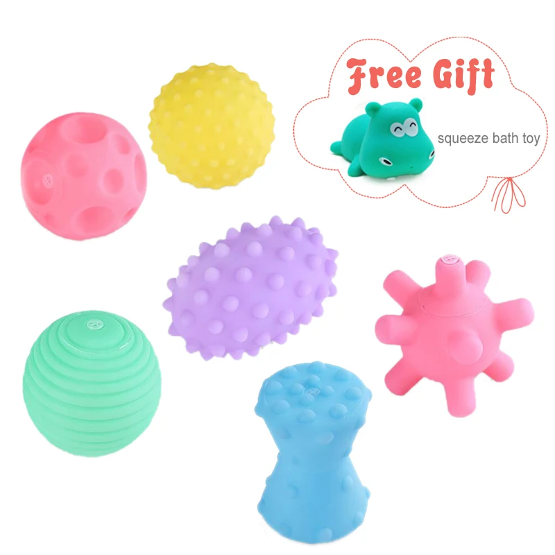 Multicolor Textured Ball Set Baby Toys 6PCS Soft Touch Kids Toy Intelligence Development Early Educational Senses Toys Free Gift
Multicolor Textured Ball Set Baby Toys 6PCS Soft Touch Kids Toy Intelligence Development Early Educational Senses Toys Free Gift
