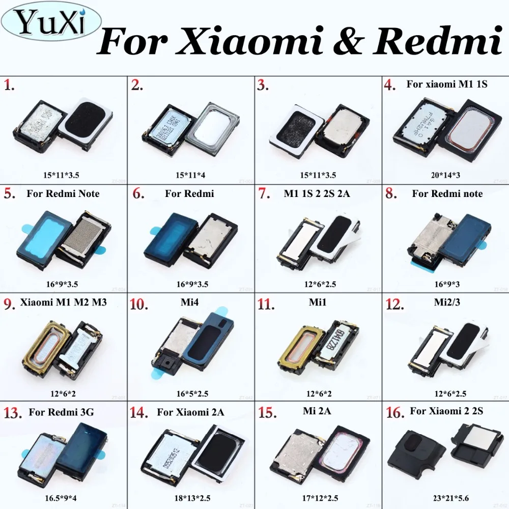 YuXi For Xiaomi Mi 1 1S 2A 3 4 5 2S Max For Redmi 1 1S 2A 3 3S Note 3 Pro 2 Loud Speaker Sound Buzzer Ringer Parts
YuXi For Xiaomi Mi 1 1S 2A 3 4 5 2S Max For Redmi 1 1S 2A 3 3S Note 3 Pro 2 Loud Speaker Sound Buzzer Ringer Parts