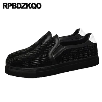 Breathable Rhinestone Real Leather Suede Genuine Luxury Fashion Men Shoes Black Loafers Spring High Quality 2018 Slip On Rubber
Breathable Rhinestone Real Leather Suede Genuine Luxury Fashion Men Shoes Black Loafers Spring High Quality 2018 Slip On Rubber