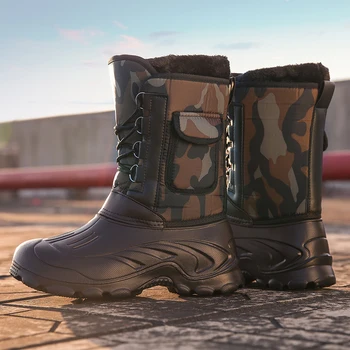 Winter Men Hiking Shoes High-top Military Tactical Boots Autumn Artificial Short Plush Keep Warm Lace Up Climbing Boots Big Size
Winter Men Hiking Shoes High-top Military Tactical Boots Autumn Artificial Short Plush Keep Warm Lace Up Climbing Boots Big Size