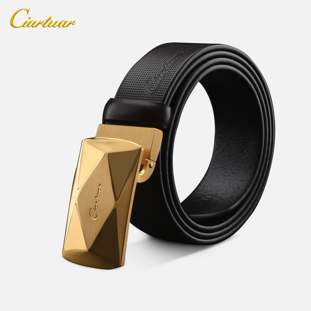 Ciartuar High Quality Luxury Brand Black Coffee Male Belt Designer 3D Gold Silver Buckle Genuine Leather Belts For Men Waistband
Ciartuar High Quality Luxury Brand Black Coffee Male Belt Designer 3D Gold Silver Buckle Genuine Leather Belts For Men Waistband