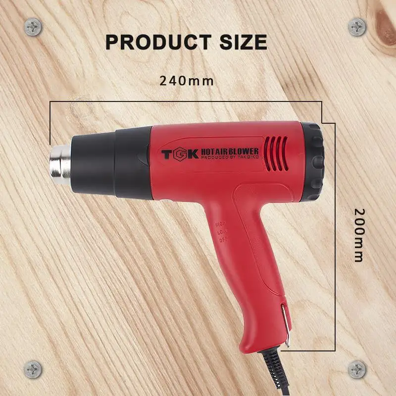 Hot Air Gun 1600-2000W BGA Rework Solder Station Soldering Heat Air Gun Station 220V / 110V For SMD SMT Welding Repair With Gift Hot Air Gun 1600-2000W BGA Rework Solder Station Soldering Heat Air Gun Station 220V / 110V For SMD SMT Welding Repair With Gift
