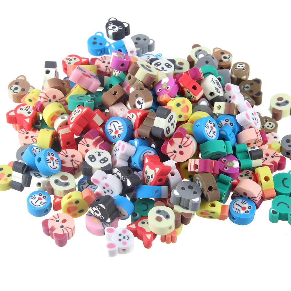 100Pcs/lot DIY Jewelry Polymer Clay Beads Cute Animal Pieces Mix Design Bracelet Accessory Fimo Slices Jewelry Making
100Pcs/lot DIY Jewelry Polymer Clay Beads Cute Animal Pieces Mix Design Bracelet Accessory Fimo Slices Jewelry Making