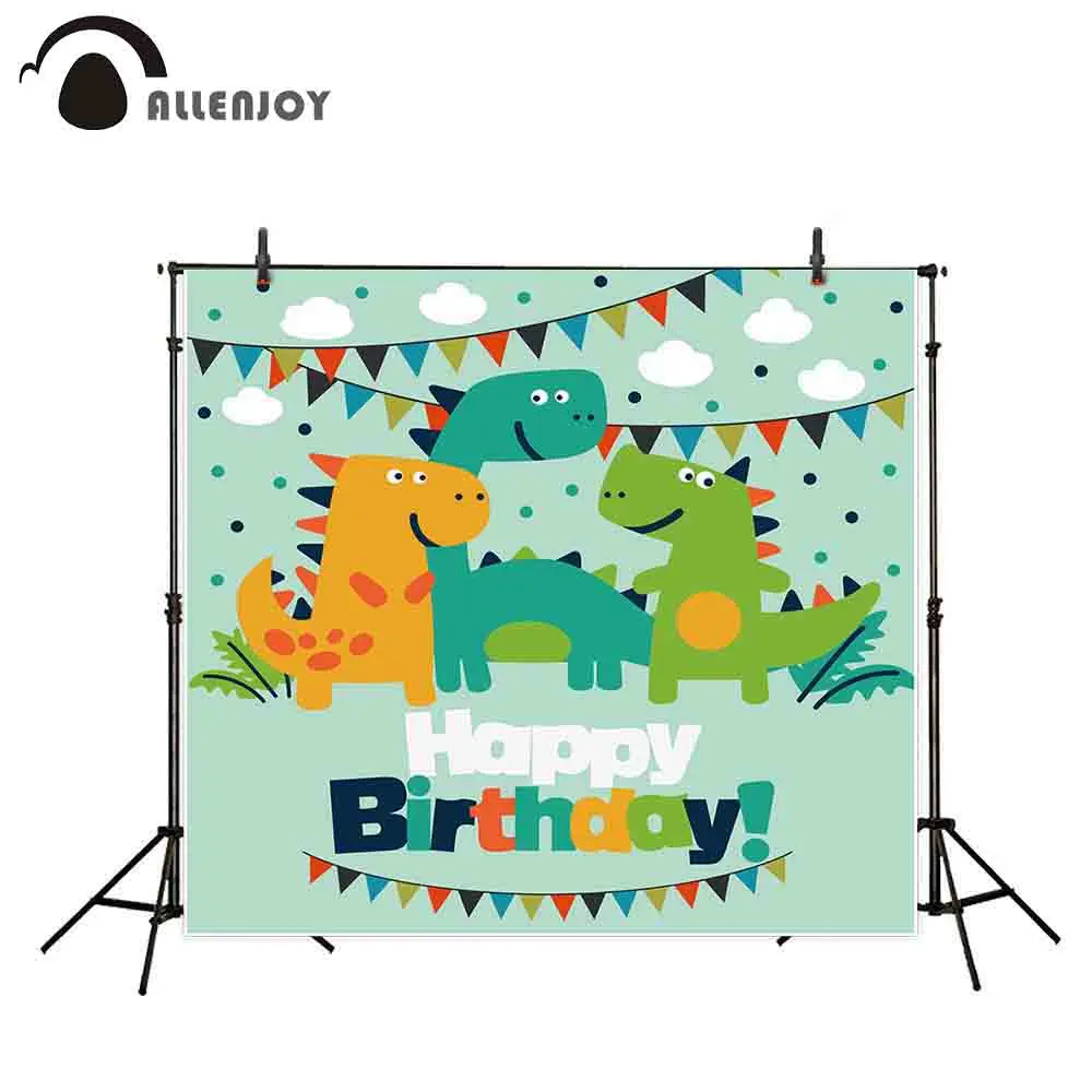 Allenjoy kids background for photography Colorful banners happy birthday lovely funny dinosaurs backdrop photo studio photocall
Allenjoy kids background for photography Colorful banners happy birthday lovely funny dinosaurs backdrop photo studio photocall