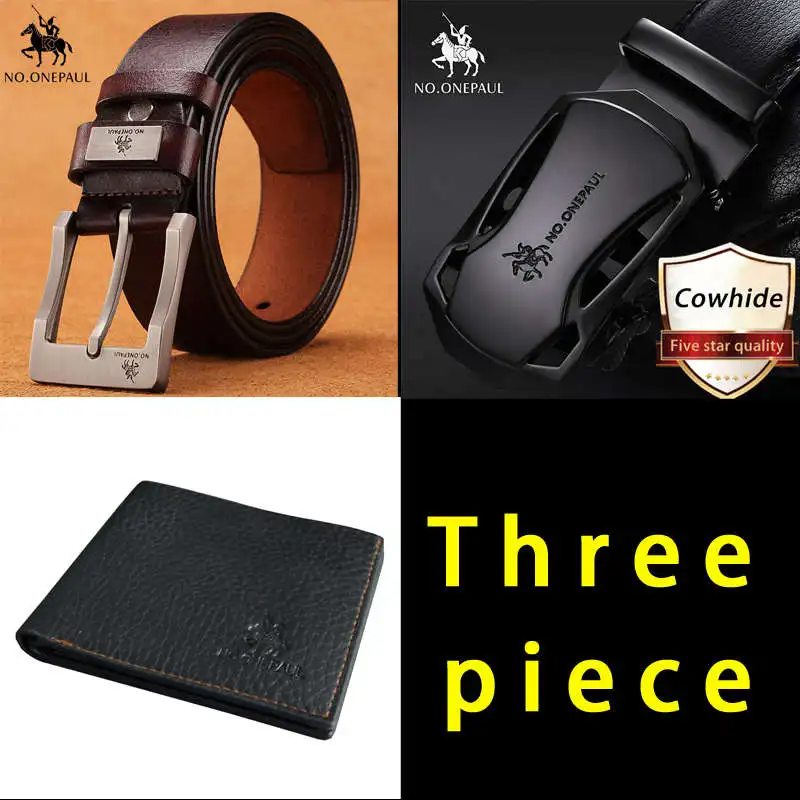 NO.ONEPAUL leather belt men male genuine leather pin buckle and Automatic buckle belts Luxury brand Men's belt 3pcs belts
NO.ONEPAUL leather belt men male genuine leather pin buckle and Automatic buckle belts Luxury brand Men's belt 3pcs belts