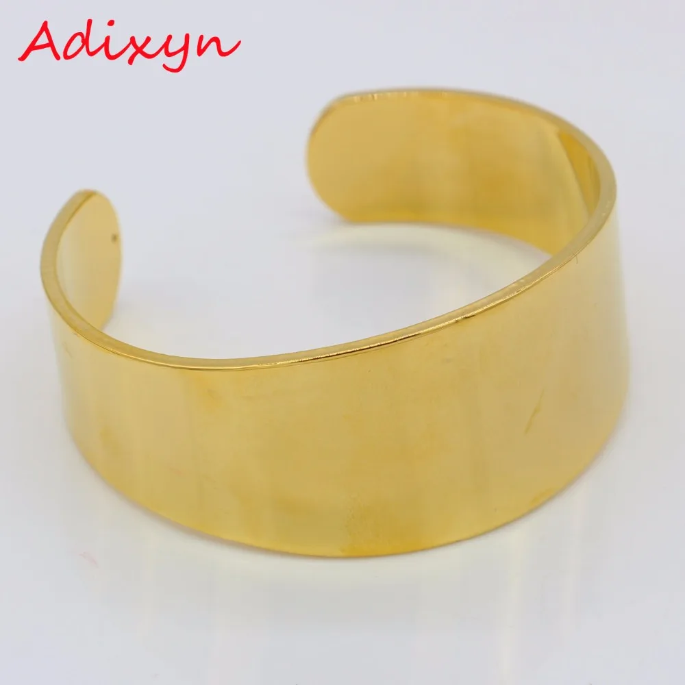 Adixyn Gold Width 2.5CM Bangle for Women Gold Color & Copper Bracelet Trendy Dubai Ethiopia African Arab Jewelry N01192
Adixyn Gold Width 2.5CM Bangle for Women Gold Color & Copper Bracelet Trendy Dubai Ethiopia African Arab Jewelry N01192