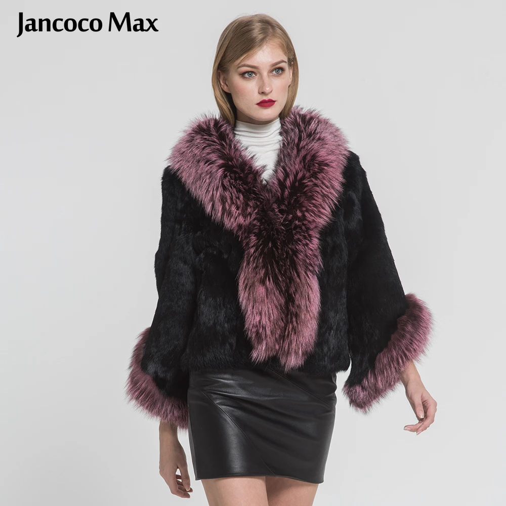2019 New Women Real Rabbit Fur Coat With Silver Fox Fur Collar Fashion Fur Jacket Spring Winter Warm Outerwear S7354
2019 New Women Real Rabbit Fur Coat With Silver Fox Fur Collar Fashion Fur Jacket Spring Winter Warm Outerwear S7354