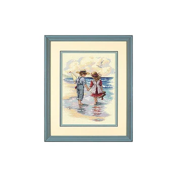 2017 Newest High Quality Unprinted Unfinished 14ct Counted Cross Stitch kits, Holding Hands Boy And Girl Seaside Partners 12*15"
2017 Newest High Quality Unprinted Unfinished 14ct Counted Cross Stitch kits, Holding Hands Boy And Girl Seaside Partners 12*15"