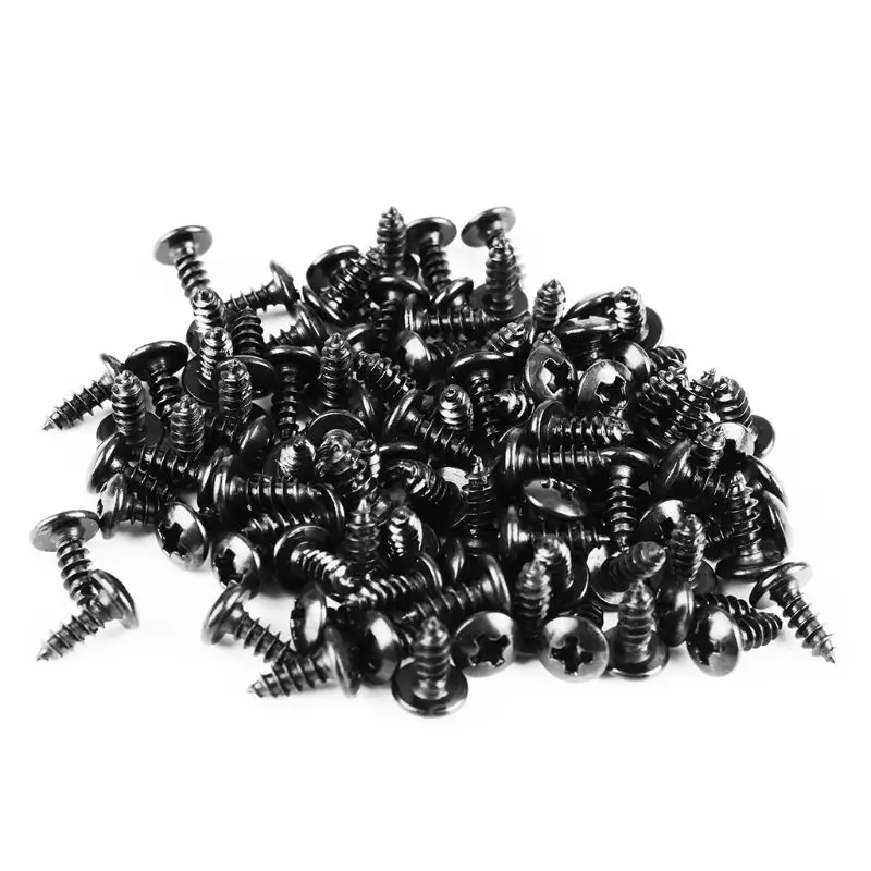 100PCS M3 Black Steel Pan Oval Head Cutting Screws Round Head Self Tapping Thread Kit for 3D Printer Parts Accessories
100PCS M3 Black Steel Pan Oval Head Cutting Screws Round Head Self Tapping Thread Kit for 3D Printer Parts Accessories