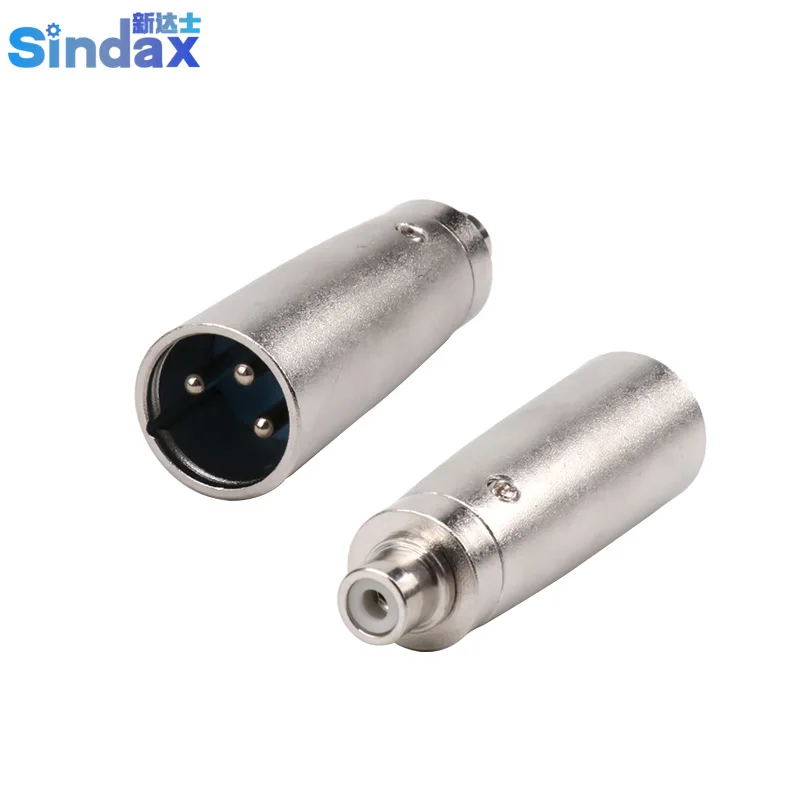 Sindax Caron Adapter XLR Male to RCA Female Jack Connector Adapter 3pin RCA Connectors Female Microphone Adapter 1pcs Silver
Sindax Caron Adapter XLR Male to RCA Female Jack Connector Adapter 3pin RCA Connectors Female Microphone Adapter 1pcs Silver