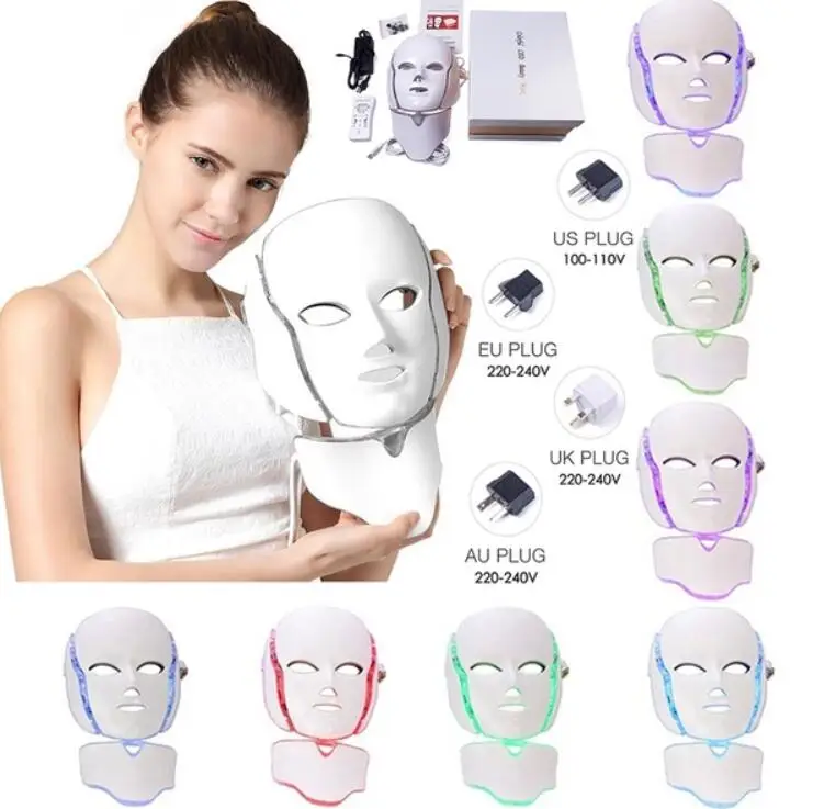 NEWEST 7 Colors Photon Electric LED Facial Mask with Neck Skin Rejuvenation Anti Acne Wrinkle Beauty Treatment Salon Home Use
NEWEST 7 Colors Photon Electric LED Facial Mask with Neck Skin Rejuvenation Anti Acne Wrinkle Beauty Treatment Salon Home Use