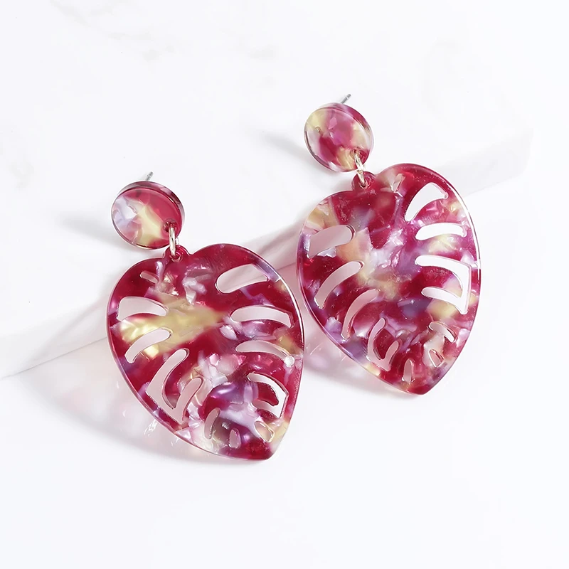 ILYF New Leaf shape hollow-carved Design Eardrop Resin Earrings Acrylic Drop Earrings For Woman Elegant Jewelry pendiente boucle
ILYF New Leaf shape hollow-carved Design Eardrop Resin Earrings Acrylic Drop Earrings For Woman Elegant Jewelry pendiente boucle