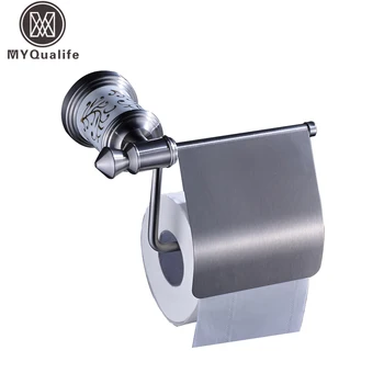 Brushed Nickel Wall Mounted Toilet Paper Holder Bar Stainless Steel with Cover Bathroom Roll Paper Tissue Rack
Brushed Nickel Wall Mounted Toilet Paper Holder Bar Stainless Steel with Cover Bathroom Roll Paper Tissue Rack