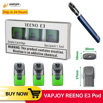3pcs 6pcs Original VAPJOY REENO E3 Pod 1.5ml capacity 2.2ohm resistance E Cigarette accessories for VAPJOY REENO E3 Pod Kit
3pcs 6pcs Original VAPJOY REENO E3 Pod 1.5ml capacity 2.2ohm resistance E Cigarette accessories for VAPJOY REENO E3 Pod Kit