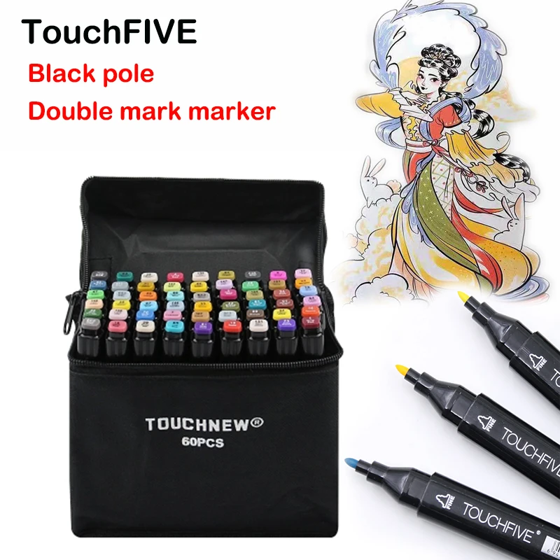 TouchFIVE Art Marker 168 Colors Alcohol Double Headed sketch Marker For School Drawing Marker Animation Design School Supplies
TouchFIVE Art Marker 168 Colors Alcohol Double Headed sketch Marker For School Drawing Marker Animation Design School Supplies