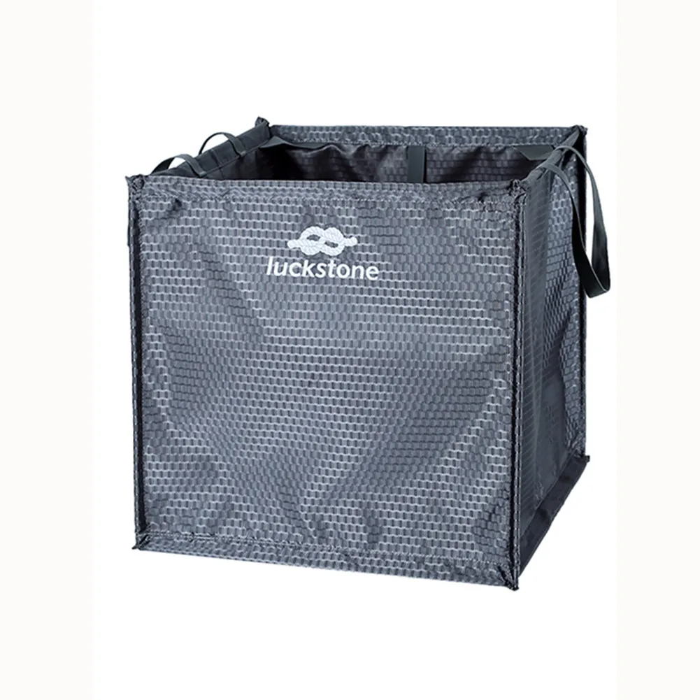 Outdoor Cube Shaped Throw Line Storage Bag Folding Triangle Bargain Bait Box