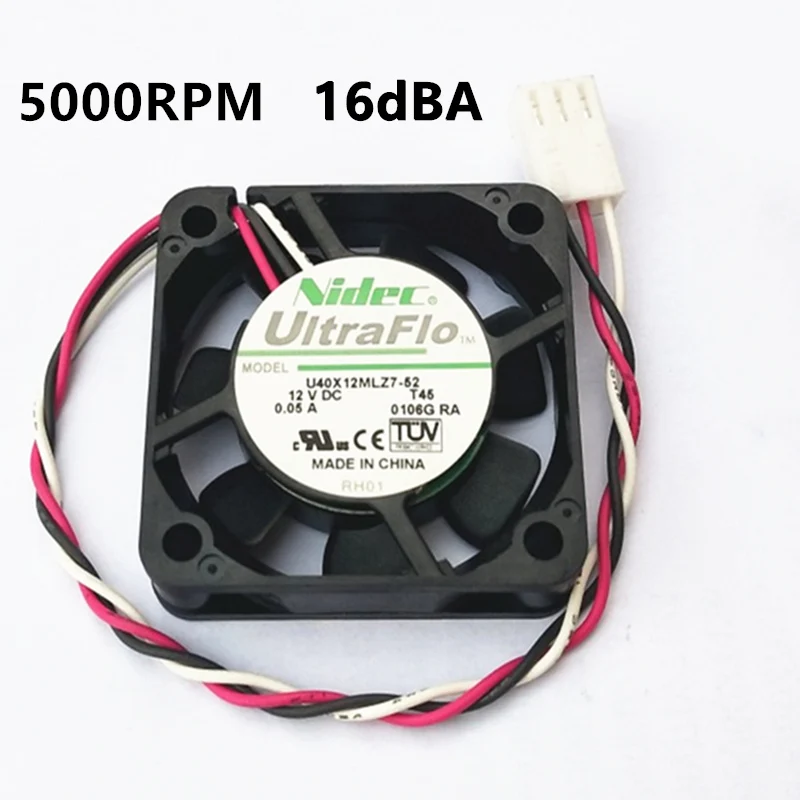 NIDEC U40X12MLZ7-52 DC 12V 4010 40mm 40x40x10mm Fan for Bridge chip Graphics Card Fan 3D printer Fan HDTV ATOM HTPC fan
NIDEC U40X12MLZ7-52 DC 12V 4010 40mm 40x40x10mm Fan for Bridge chip Graphics Card Fan 3D printer Fan HDTV ATOM HTPC fan
